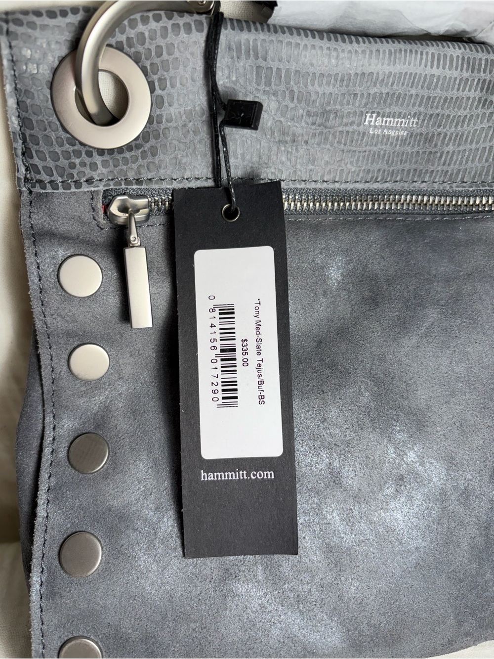 Hammitt Tony Medium Crossbody Bag Slate NWT - Picture 8 of 8